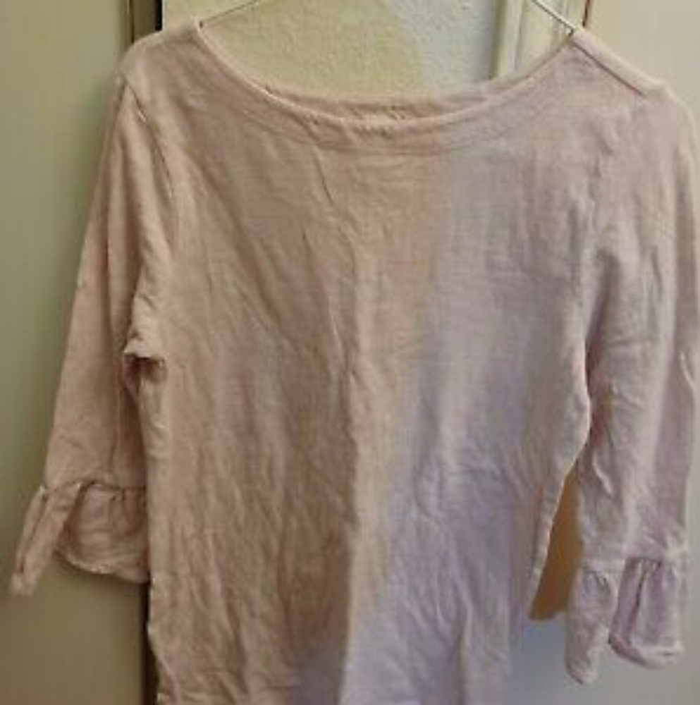 Old Navy Pink Bell Sleeves Shirt Top Size XS X-Small